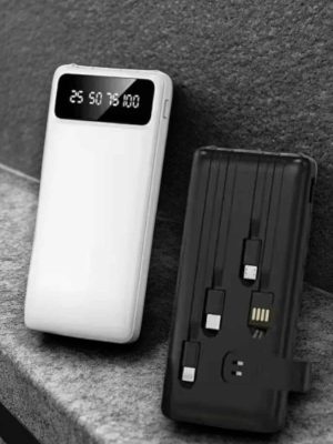 Powerbank 20.000 Mah LCD Ekran USB Lightning Type-C Uyumlu İOS ve Android