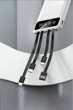 Powerbank 20.000 Mah LCD Ekran USB Lightning Type-C Uyumlu İOS ve Android - Görsel 5