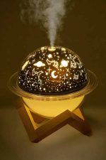 Hava Nemlendirici Masa ve Gece Lambası USB Projeksiyon Aromaterapi - Görsel 3