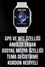 Akıllı Saat Android ve İOS Uyumlu NFC Ve GPS Özelliği Arama Cevaplayan - Görsel 2