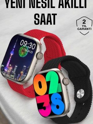 Akıllı Saat Tema Değiştirme Uyku ve Sağlık Takibi Bluetooth Bağlantılı