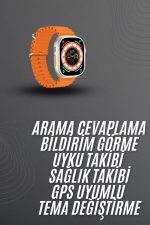 Akıllı Saat Arama Cevaplayan Bildirim Görme Yeni Nesil Bluetooth Bağlantılı - Görsel 2