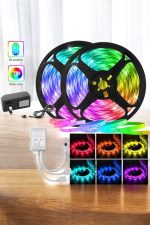 5 Metre Şerit Led RGB Işıklı Kumandalı Güç Adaptörü Her Ortama Uygun - Görsel 5