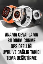 Yeni Nesil Akıllı Saat Adımsayar, GPS, Nabız Ölçer, Uyku ve Sağlık Takibi - Görsel 2