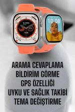 Akıllı Saat GPS, Sağlık Ve Uyku Takibi Arama Cevaplayan Bluetooth Bağlantılı - Görsel 2