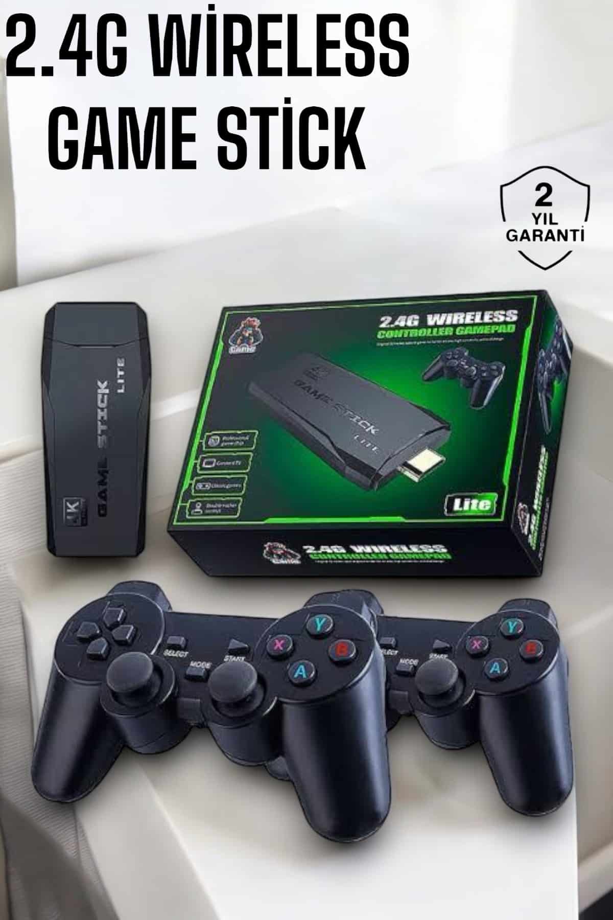 1216114_WhatsApp-Gorsel-2024-12-30-saat-14.20.02_a9c2a15a-Photoroom.jpg Atari Oyun Konsolu 2000 Oyunlu Game Stick 2.4G Wireless - Görsel 1