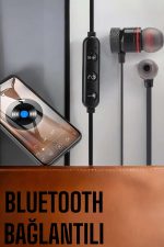 Kablosuz Sport Mıknatıslı Mikrofonlu Kulak İçi Kulaklık - Görsel 5