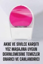 Profesyonel Yüz Temizleme Masaj Aleti Su Geçirmez, Kablosuz Şarj Özellikli Kolay Temizlenebilir - Görsel 2