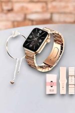 Akıllı Saat Kadınlara Uyku Ve Sağlık Takibi Yapabilen Bileklik Hediyeli - Görsel 2