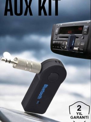Tüm Araçlara Uyumlu Aux Car Bluetooth Kablosuz Araç Bağlantı Kiti