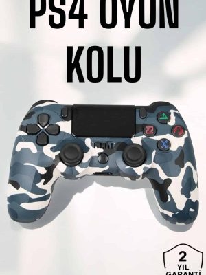 PS4 Oyun Kolu Kamuflaj Desenli Joystick