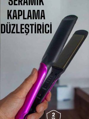 Seramik Kaplama Isı Ayarlı Yıpranma Karşıtı Saç Düzleştirici
