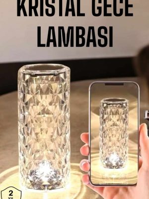 Kristal Dokunmatik Ve Kumandalı Masa Ve Gece lambası