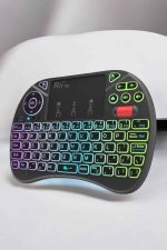 TV Uyumlu Mini Klavye Q Klavye Işıklı Tüm Cihazlara Uyumlu - Görsel 5