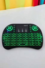 Işıklı Kablosuz Mini Q Klavye Tüm Cihazlara Uyumlu - Görsel 4