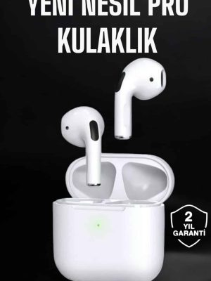 Beyaz Yeni Nesil Pro Bluetooth Kulaklık Yüksek Ses Kaliteli ANC Özelliği