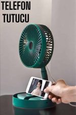 Mini Fan Soğutucu Telefon Tutucu Vantilatör - Görsel 2