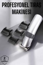 4 Taraklı Taşınabilir Profesyonel Saç ve Sakal Kesme Tıraş Makinesi