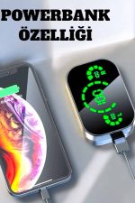 Bluetooth Kulaklık Çift Telefon Desteği ve Suya Dayanıklı Powerbankli - Görsel 4