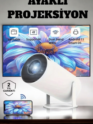 130 İnç Geniş Ekran ve 4K Destekli Full HD Projeksiyon Cihazı