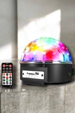 Kompakt Tasarımlı, Telefon Kontrollü Disko Topu Işıkları - Görsel 5