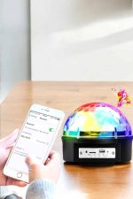 Kompakt Tasarımlı, Telefon Kontrollü Disko Topu Işıkları - Görsel 4