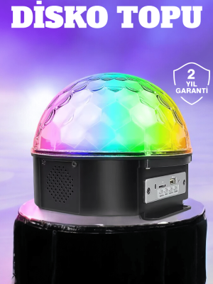 Kompakt Tasarımlı, Telefon Kontrollü Disko Topu Işıkları