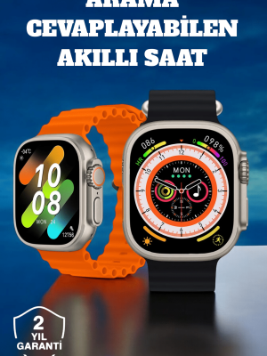Kablosuz Şarjlı, Çağrı ve Müzik Kontrolü Sağlayan Akıllı Saat