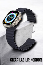 Bluetooth Bağlantılı Nabız, Kan Basıncı, Oksijen Ölçer Akıllı Saat - Görsel 4