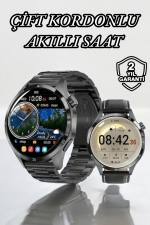 Çift Kordonlu Yüksek Çözünürlüklü Akıllı Saat Uyku İzleyici & Spor Modları