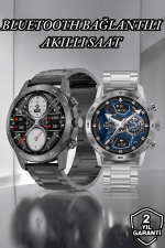 Suya Dayanıklı Dokunmatik Akıllı Saat Bluetooth 5.0, Sesli Asistan ve Sağlık Takibi