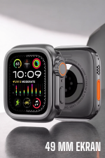 45 MM Gri Kasa Ultra Akıllı Saat Sesli Görüşme, Sağlık Takibi, Suya Dayanıklı - Görsel 3