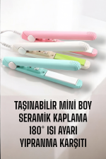 Seramik Kaplama Taşınabilir Mini Saç Düzleştirici Seyahat Dostu Tasarım - Görsel 5