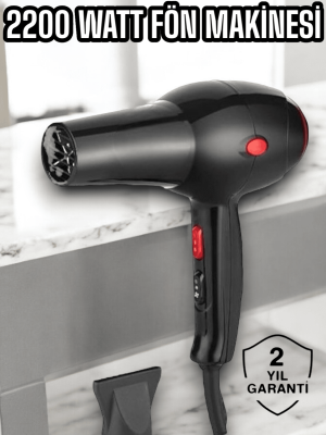 Soğuk ve Sıcak Üfleme Özellikli AC Motorlu Saç Kurutma Makinesi