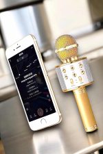 Şarjlı ve Uzun Pil Ömürlü Karaoke Mikrofon USB Bellek Destekli, Profesyonel Ses - Görsel 2