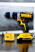 Çift Bataryalı Metal Dişli Darbeli Şarjlı Matkap Seti 24W Güç ve 24 Parça Aksesuar - Görsel 2