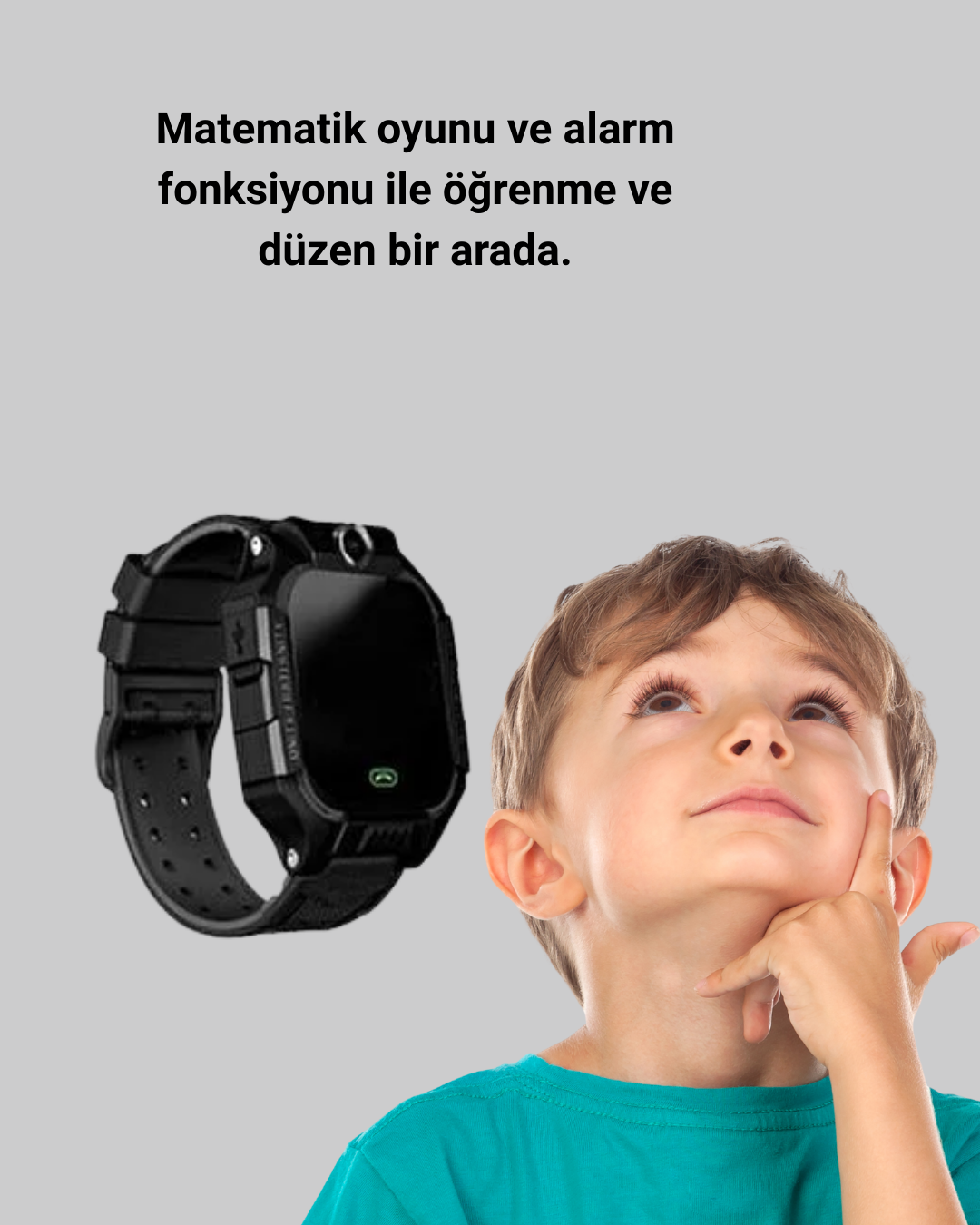 1216529_9-57.png S10 Akıllı Çocuk Saati Siyah Model Çift Yönlü Konuşma ve SOS - Görsel 4