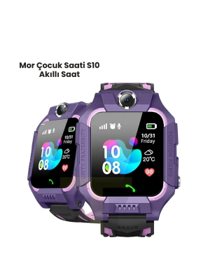 S10 Mor Akıllı Çocuk Saati