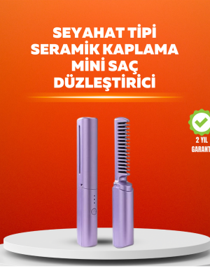 USB Şarjlı Kablosuz Saç Düzleştirici – Seyahat ve Günlük Kullanım