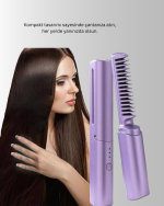 USB Şarjlı Kablosuz Saç Düzleştirici – Seyahat ve Günlük Kullanım - Görsel 5