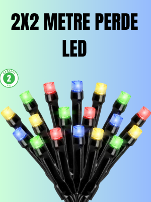 Su Geçirmez Pil Çalışan LED Perde Işık – İç ve Dış Mekan