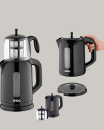 0,9 L Cam Demlik ve 1,7 L Su Haznesi ile Çay Keyfi - Görsel 2