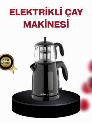 Cam Demlikli 20 Bardak Kapasiteli Elektrikli Çaycı