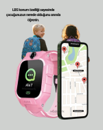 S10 Çocuk Akıllı Saati Konum Geçmişi ve Alarm Fonksiyonlu - Görsel 4