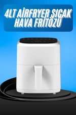 Hava Fritözü 4L Airfryer Pratik Uzun Ömürlü Yağsız Pişirme Taşınabilir - Görsel 2