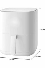 4L Airfryer Hazneli Hava Fritözü Yağsız Fritöz Taşınabilir Fırın İşlevi Gören Pratik - Görsel 4