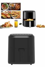 4L Airfryer Hazneli Hava Fritözü Yağsız Fritöz Taşınabilir Fırın İşlevi Gören Pratik - Görsel 5