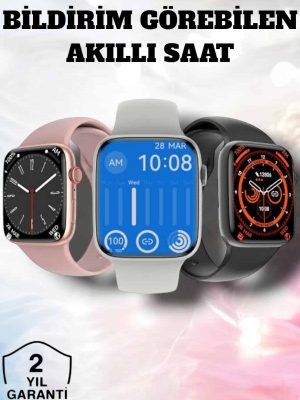 Akıllı Saat Adım Sayar, Kalp Atışı İzleme Dokunmatik Bluetooth Bağlantılı