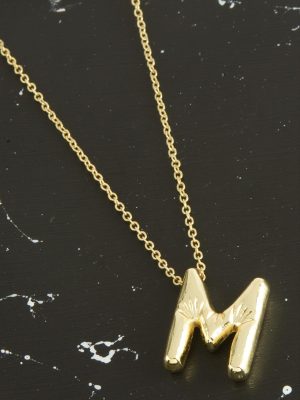 M Harfli Balon Kolye-Sarı