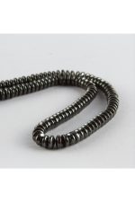 Rondela Hematit Taşı Küçük 6 mm-Antrasit